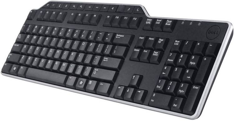 Produktbild: Dell KB522 USB Tastatur Deutsch, QWERTZ Schwarz USB-Anschluss, Spritzwassergesch&uuml;tzt