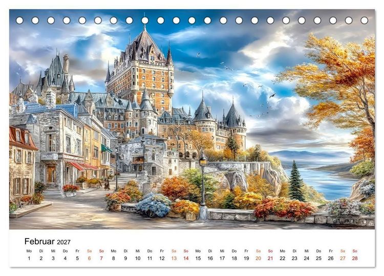Produktbild: Kanada - Weite, Wasser, Wunder (Tischkalender 2027 DIN A5 quer), CALVENDO Monatskalender