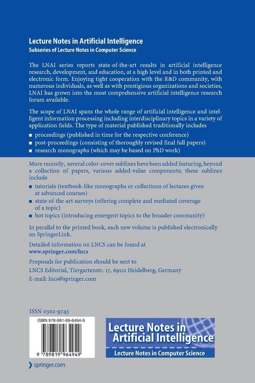 Produktbild: Intelligent Robotics and Applications