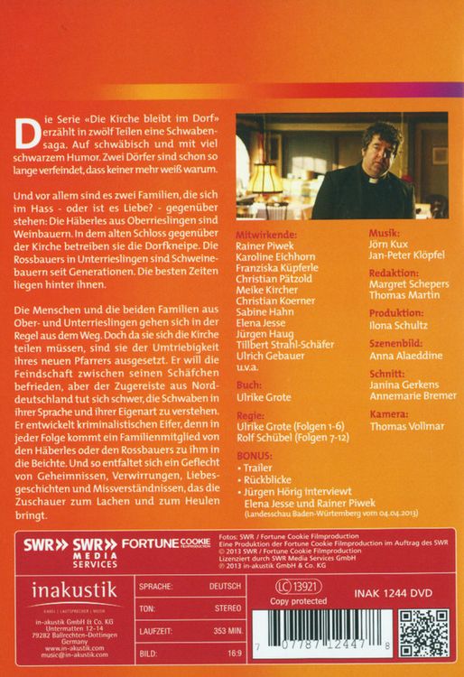 Produktbild: Die Kirche bleibt im Dorf - Staffel 1 [3 DVDs]