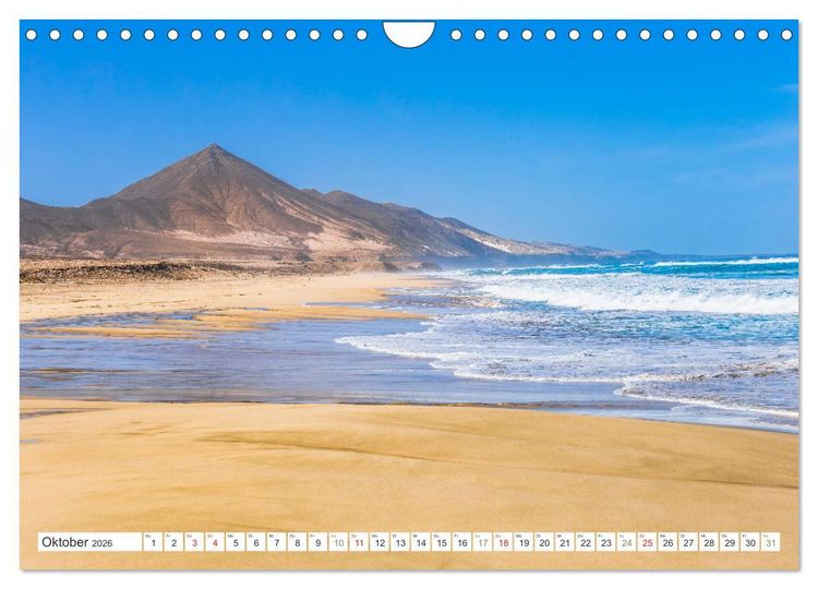Produktbild: Fuerteventura - W&uuml;stenzauber und Meeresrauschen (Wandkalender 2026 DIN A4 quer), CALVENDO Monatskalender