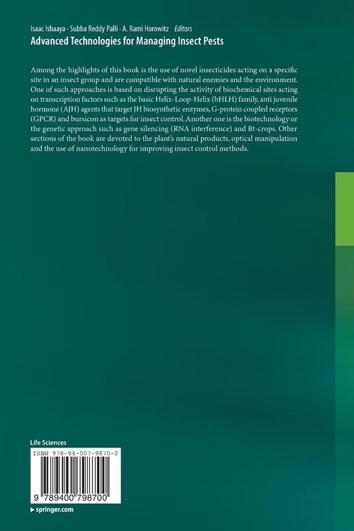 Produktbild: Advanced Technologies for Managing Insect Pests