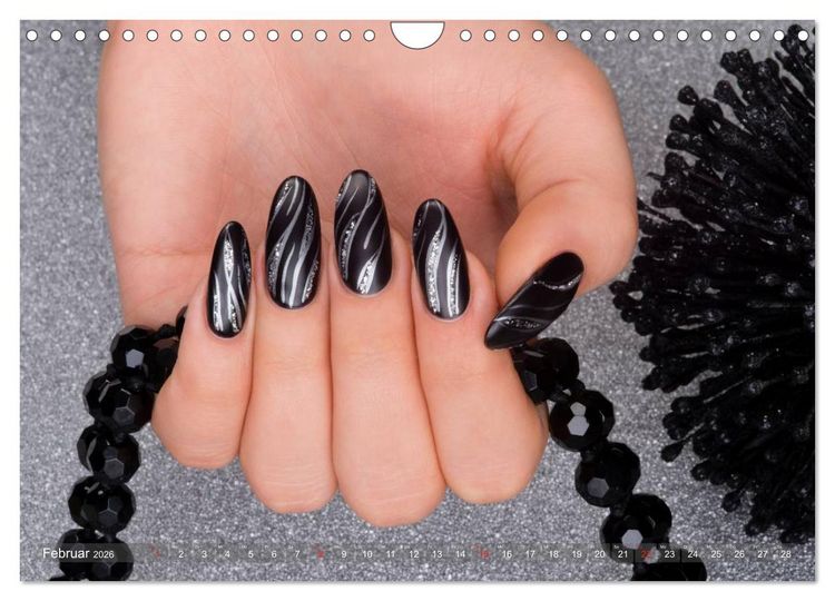 Produktbild: Verg&auml;ngliche Kunst - Nailart Episode 2 (Wandkalender 2026 DIN A4 quer), CALVENDO Monatskalender