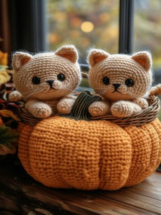 Produktbild: CALVENDO Puzzle K&uuml;rbis mit Katzenbabys | 1000 Teile Lege-Gr&ouml;&szlig;e 64x48cm Foto-Puzzle f&uuml;r gl&uuml;ckliche Stunden