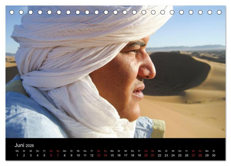 Produktbild: Sahara W&uuml;stentrekking (Tischkalender 2026 DIN A5 quer), CALVENDO Monatskalender