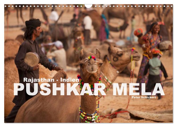 Produktbild: Rajasthan, Indien - Pushkar Mela (Wandkalender 2026 DIN A3 quer), CALVENDO Monatskalender