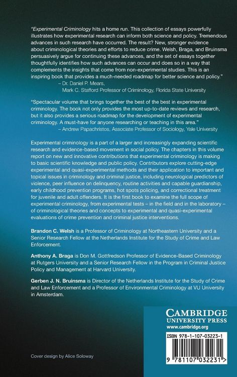 Produktbild: Experimental Criminology