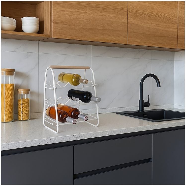 Produktbild: HTI-Living FLASCHENREGAL F&Uuml;R 9 FLASCHEN FLASCHENREGAL F&Uuml;R 9 FLASCHEN