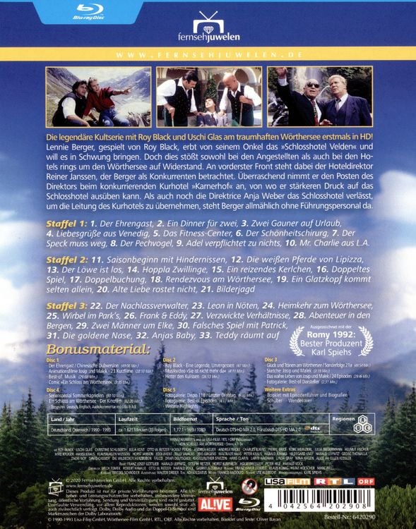 Produktbild: Ein Schloss am W&ouml;rthersee - HD-Komplettbox zum 30. Jubil&auml;um (Alle 3 Staffeln + brandneue Extras) - Fernsehjuwelen [6 BRs]