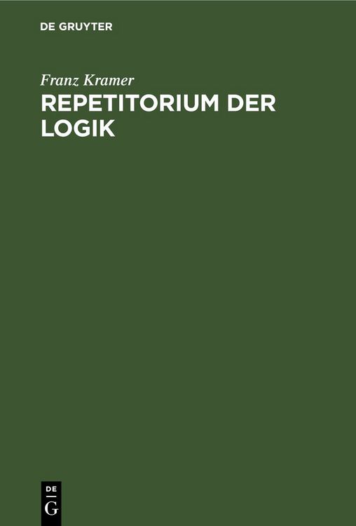Produktbild: Repetitorium der Logik