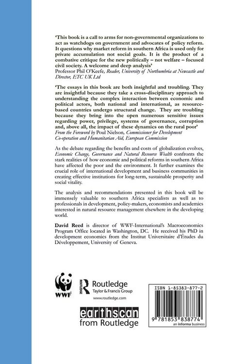 Produktbild: Economic Change Governance and Natural Resource Wealth