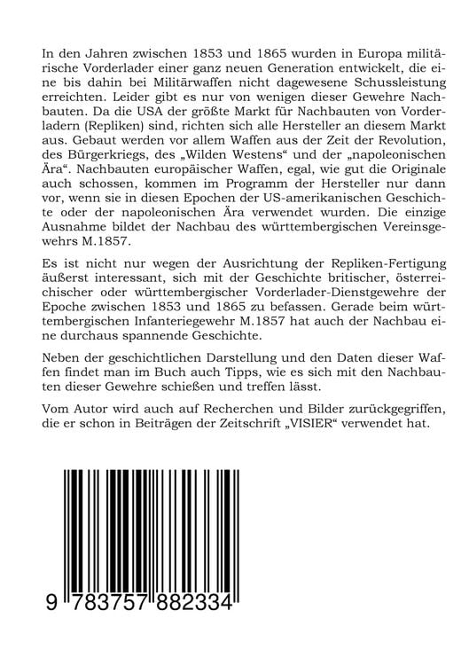 Produktbild: Europ&auml;ische Vorderlader-Dienstgewehre und ihre Nachbauten