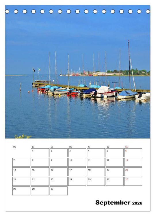 Produktbild: Marina Heiligenhafen (Tischkalender 2026 DIN A5 hoch), CALVENDO Monatskalender