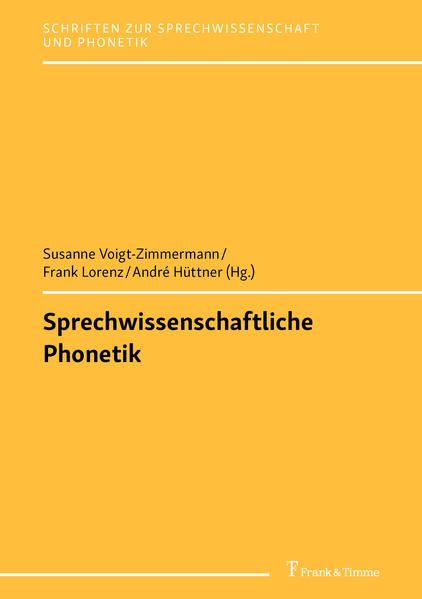 Produktbild: Sprechwissenschaftliche Phonetik