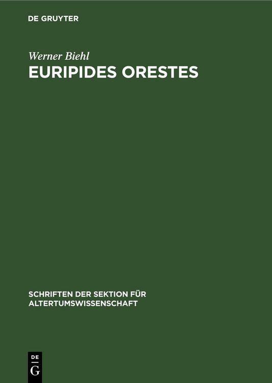 Produktbild: Euripides Orestes