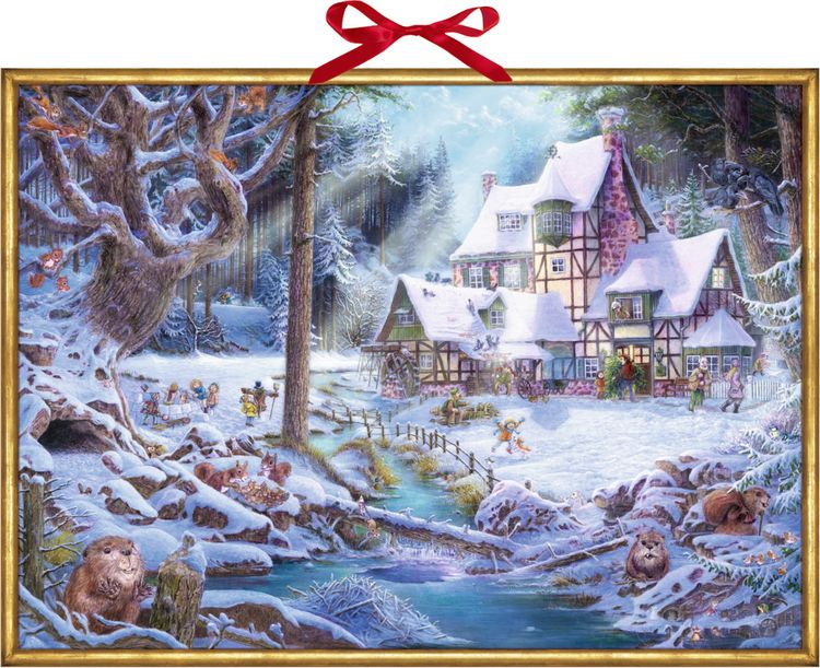 Produktbild: Wand-Adventskalender &ndash; Weihnachten auf dem M&uuml;hlenhof