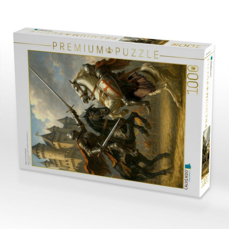 Produktbild: CALVENDO Puzzle Ritter im Turnierkampf | 1000 Teile Lege-Gr&ouml;&szlig;e 64x48cm Foto-Puzzle f&uuml;r gl&uuml;ckliche Stunden