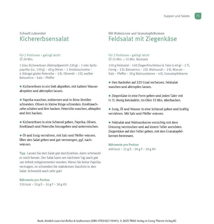 Produktbild: K&ouml;stlich essen Reflux und Sodbrennen