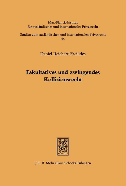 Produktbild: Fakultatives und zwingendes Kollisionsrecht