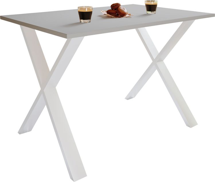 Produktbild: Premium Holz Esstisch Tisch Xona X Wei&szlig;