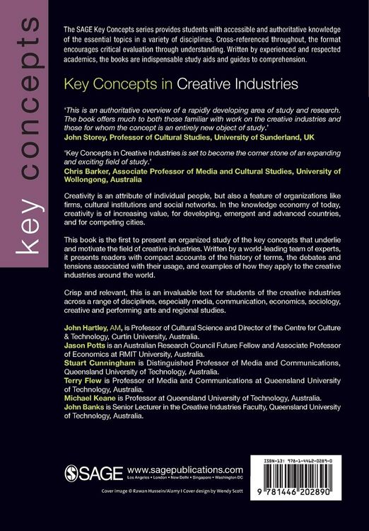 Produktbild: Key Concepts in Creative Industries