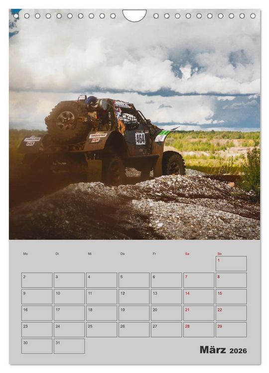 Produktbild: RALLYE RAID - Saison Planer (Wandkalender 2026 DIN A4 hoch), CALVENDO Monatskalender