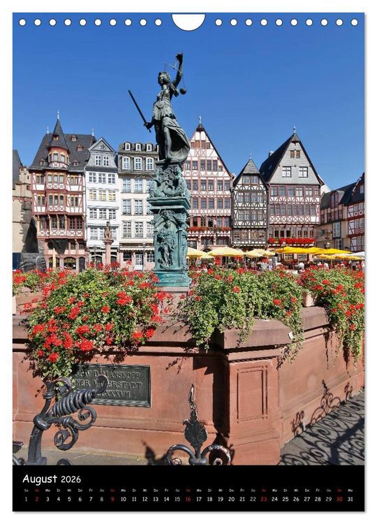 Produktbild: Frankfurt Highlights (Wandkalender 2026 DIN A4 hoch), CALVENDO Monatskalender