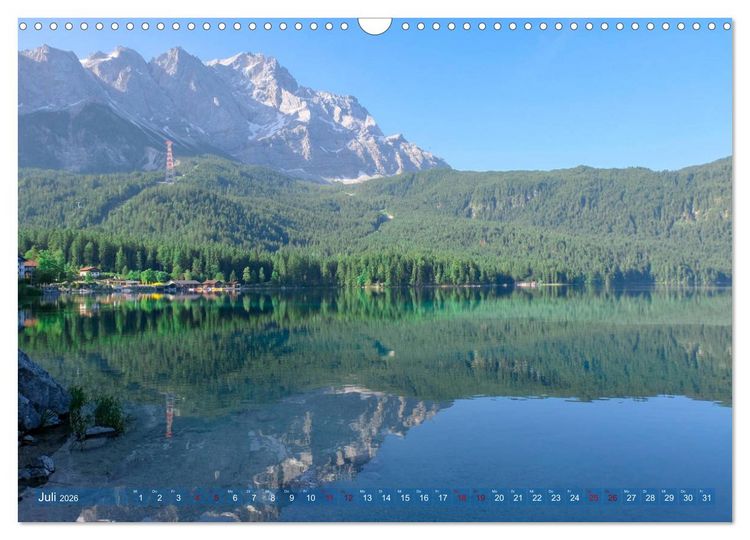 Produktbild: Garmisch Partenkirchen Land - Wasser und Berge sind Leben (Wandkalender 2026 DIN A3 quer), CALVENDO Monatskalender
