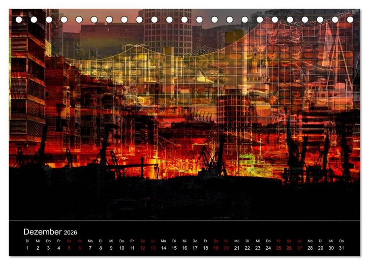 Produktbild: Elbphilharmonie-ARTig (Tischkalender 2026 DIN A5 quer), CALVENDO Monatskalender