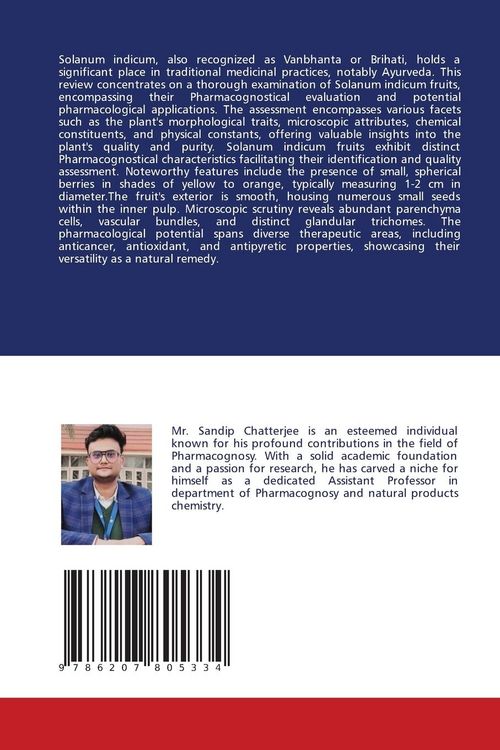 Produktbild: Phytopharmacological studies of Solanum indicum berries.