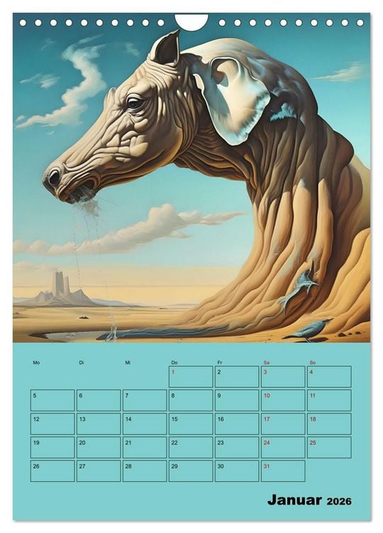 Produktbild: Surreale Fantasiewelten (Wandkalender 2026 DIN A4 hoch), CALVENDO Monatskalender