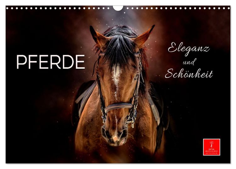 Produktbild: Eleganz und Sch&ouml;nheit - Pferde (Wandkalender 2026 DIN A3 quer), CALVENDO Monatskalender