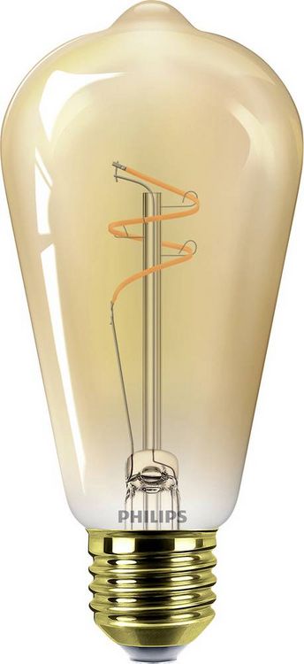 Produktbild: Philips 8721103049056 LED E27 Spiralform 3.1W = 25W Gold, Bernstein 1St.