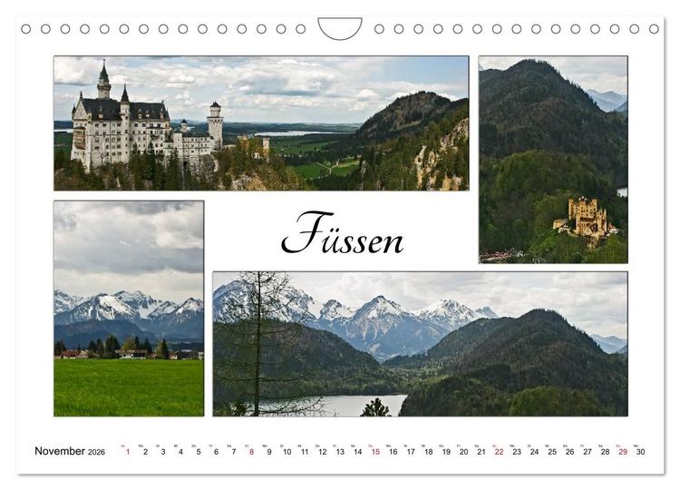 Produktbild: Bayernreise (Wandkalender 2026 DIN A4 quer), CALVENDO Monatskalender