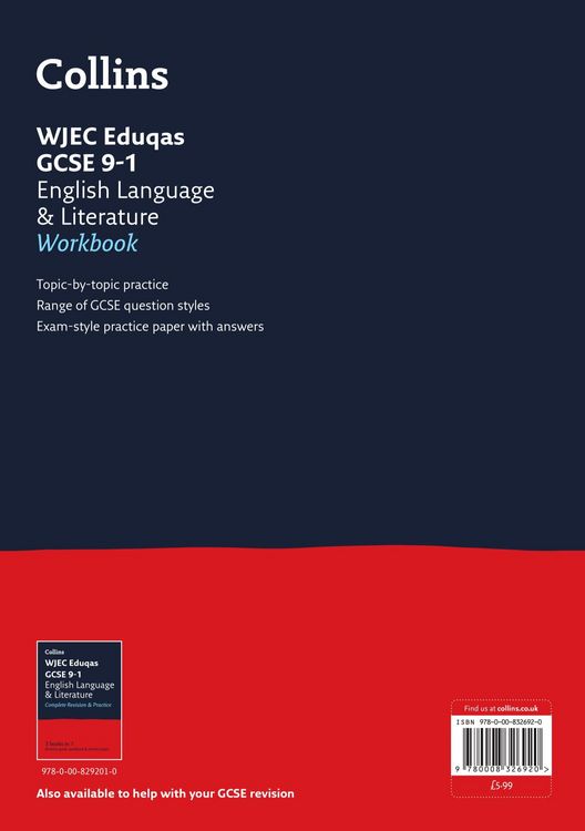 Produktbild: WJEC Eduqas GCSE 9-1 English Language and Literature Workbook