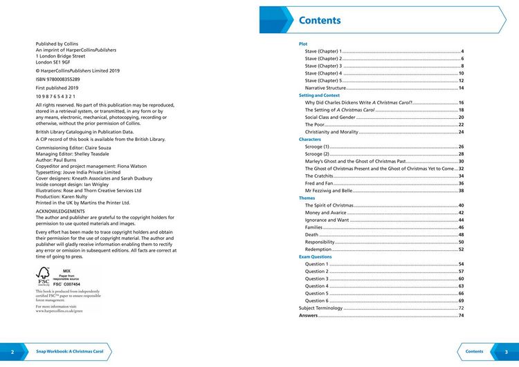 Produktbild: A Christmas Carol: AQA GCSE 9-1 English Literature Workbook