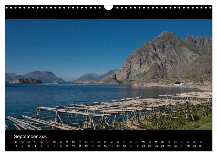 Produktbild: Sommer auf den Lofoten (Wandkalender 2026 DIN A3 quer), CALVENDO Monatskalender