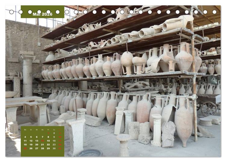 Produktbild: Pompeji-Kalender (Tischkalender 2026 DIN A5 quer), CALVENDO Monatskalender