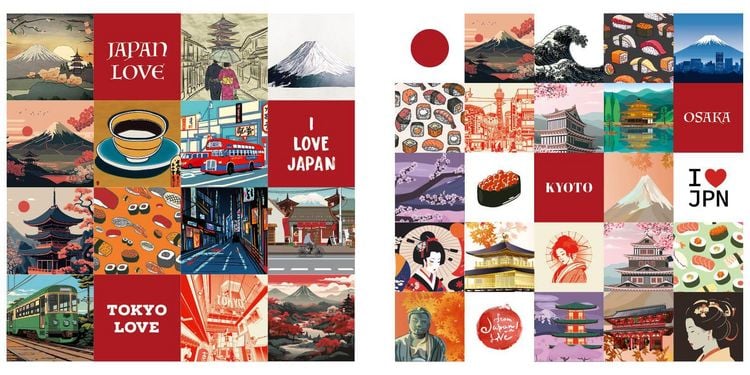 Produktbild: Sticker Love: Faszination Japan &ndash; &Uuml;ber 300 Etiketten und Aufkleber mit beschreibbarer Oberfl&auml;che