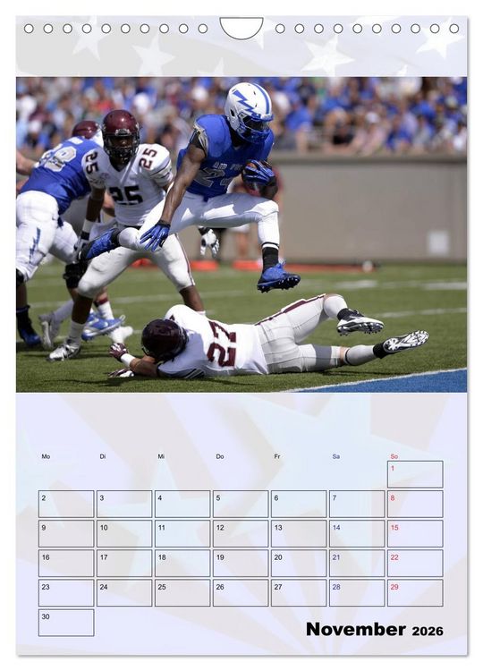 Produktbild: American Football - Kickoff (Wandkalender 2026 DIN A4 hoch), CALVENDO Monatskalender