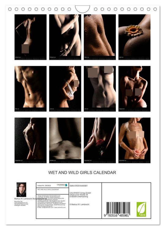 Produktbild: WET AND WILD GIRLS CALENDAR (Wandkalender 2026 DIN A4 hoch), CALVENDO Monatskalender