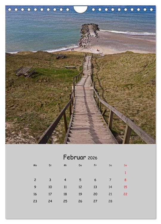 Produktbild: D&auml;nemarks Westk&uuml;ste 2026 (Wandkalender 2026 DIN A4 hoch), CALVENDO Monatskalender