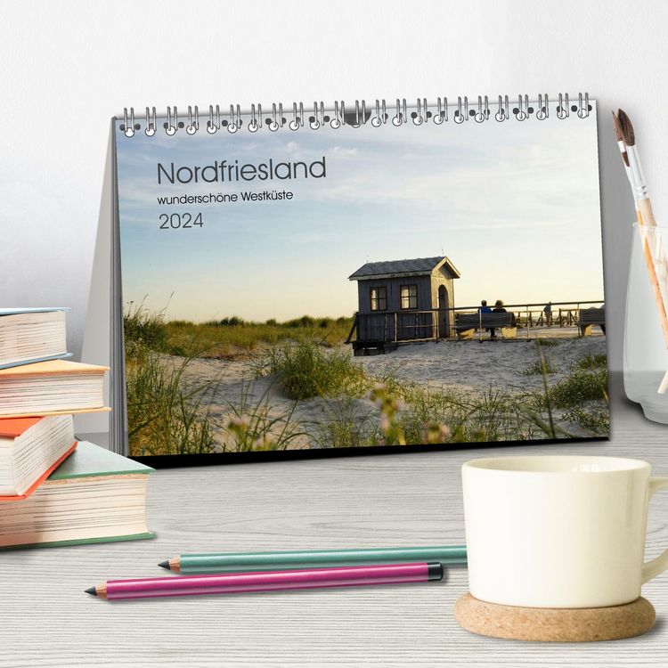 Produktbild: Nordfriesland - wundersch&ouml;ne Westk&uuml;ste (Tischkalender 2026 DIN A5 quer), CALVENDO Monatskalender