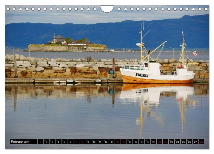 Produktbild: Bergen - Kirkenes - Bergen mit dem Postschiff (Wandkalender 2026 DIN A4 quer), CALVENDO Monatskalender