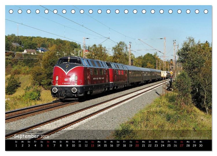 Produktbild: Eisenbahn im Kreis Siegen-Wittgenstein (Tischkalender 2026 DIN A5 quer), CALVENDO Monatskalender