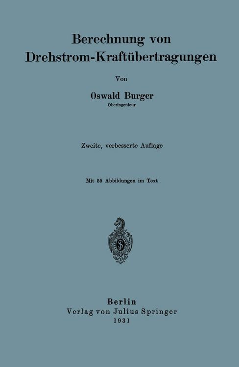 Produktbild: Berechnung von Drehstrom-Kraft&uuml;bertragungen
