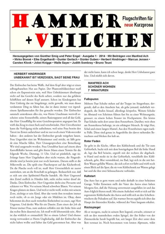 Produktbild: Hammer + Veilchen Nr. 1