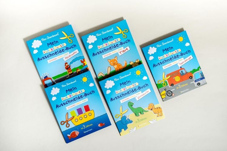 Produktbild: Mein kunterbuntes Ausschneidebuch - Feuerwehr. Schneiden, kleben, malen ab 3 Jahren