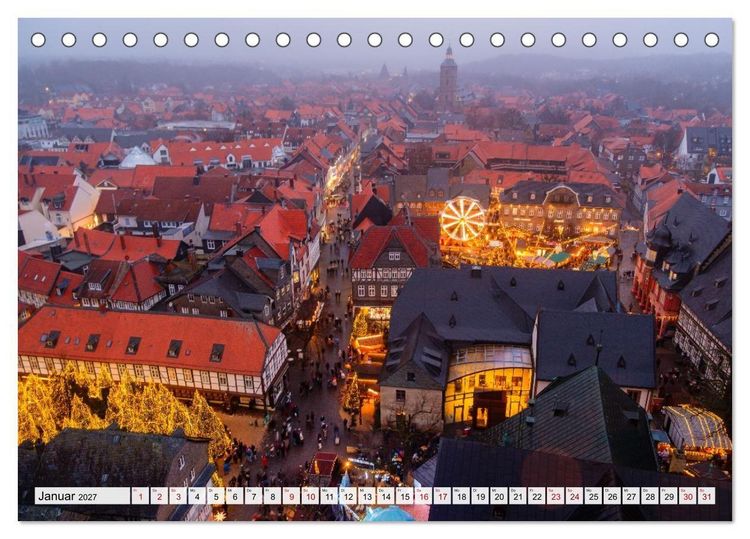Produktbild: Goslar im Winter (Tischkalender 2027 DIN A5 quer), CALVENDO Monatskalender