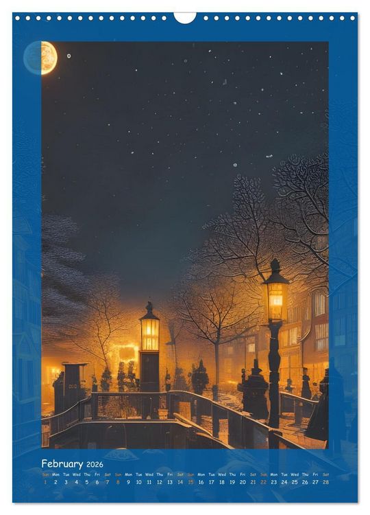 Produktbild: Moonlit Fantasies (Wall Calendar 2026 DIN A3 portrait), CALVENDO 12 Month Wall Calendar